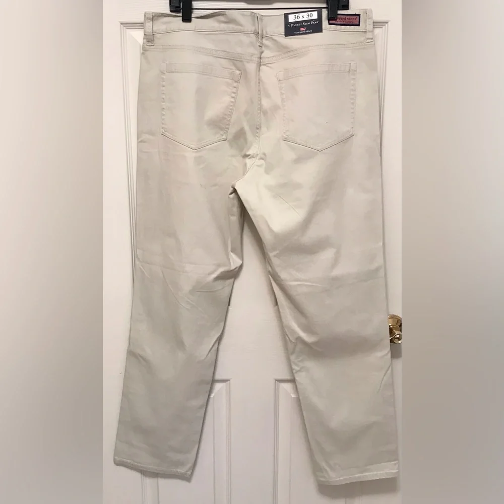 Vineyard Vines Five Pocket Slim Jeans Stone NWT